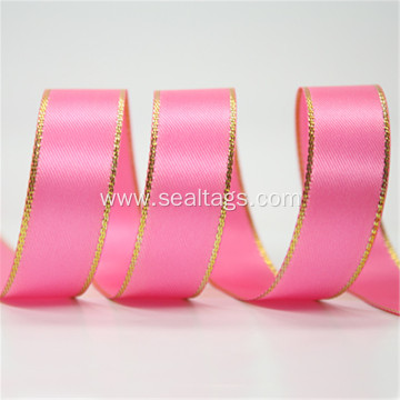 Single Face Slited Edge Polyester Satin Ribbon